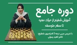 آموزش شطرنج از حرکت مهره تا سطح متوسطه