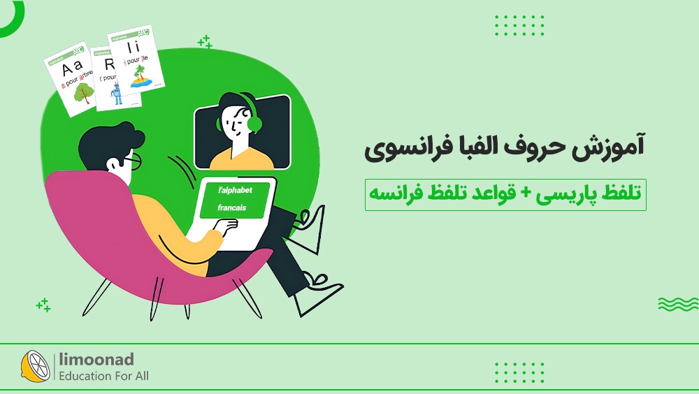 آموزش حروف الفبا فرانسوی با تلفظ پاریسی + قواعد تلفظ فرانسه