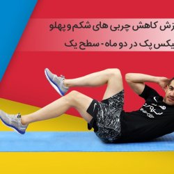پکیج آموزش کاهش چربی های شکم و پهلو | ساخت سیکس پک در دو ماه - سطح یک