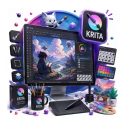 آموزش نرم افزار کریتا krita