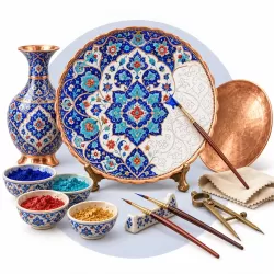 آموزش مینا کاری