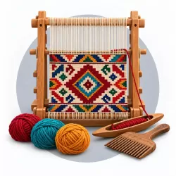 آموزش گلیم بافی