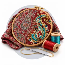 آموزش ترمه دوزی